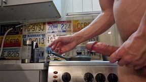 horny hunk fucks young twink on a kitchen table