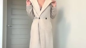 Sensual solo strip dance with real female orgasm