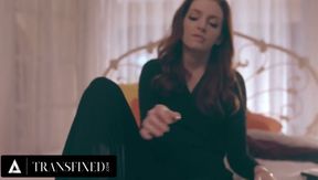 Aspen Brooks' desperate mirror double gets her tiny redhead pussy wrecked bareback