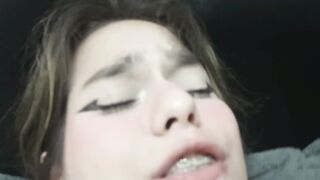 my turned on stepbrother fucks me inside the living room of