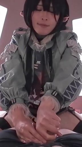 Unforgettable moment from &quot;POV Handjob Cowgirl sex with ZZZero Jane Doe Cosplayer, Asian Hentai Shemale Cosplay 6&quot;