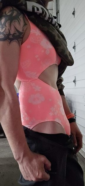 My (23) Stepdaughter&#039;s New Bathingsuit Needed Some Stretching.