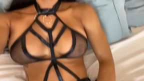Transgender big dick rips ebony babe till cumshot overload