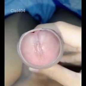 Young Asian Uncut Dick Cumshot