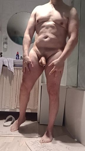 Webcam in the shower with a young slut