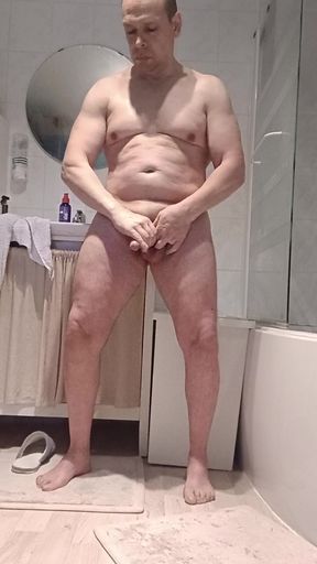 Webcam in the shower with a young slut