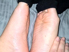 Maitresse Madelines solo foot fetish POV
