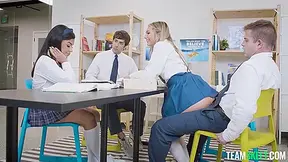 Nicky Rebel, Mia Kay And Handsome Dan - Library Libido