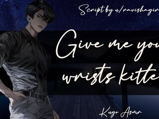 Give me your wrists, kitten (Erotic ASMR Fingering & Liking Audio for Female)
