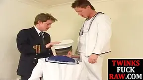 Slim Sailors Sucking And Shooting Cum During