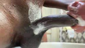 Military BBC Teen Jerking off in the Washroom Part 2