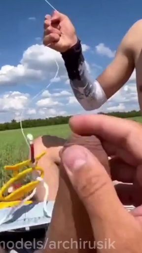 Emotional moment from &quot;A naked 18-year-old boy catches a snake and accidentally sees hot daddy&#039;s cum jerking off a big dick&quot;