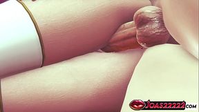 Princess Trix Wild Floor Sex - Hot Date Turns Into Creampie For Horny Redhead Teen With Massive Tits In Dress 3D Hentai Animation