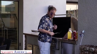 Naughty America Brenda Phillips Fucks the new neighbor Memorial day style