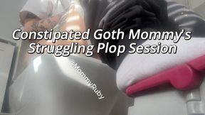 Goth Mommy's Constipated Struggle 🖤 | Loud Plops, Squelching Farts & Desperate Position Shifts