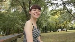tiny 18 years old teen does porn casting