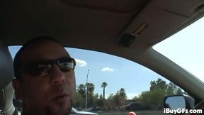 Hot slut teases us and gets naked