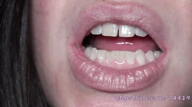 Wet Lip Gloss on My Mouth