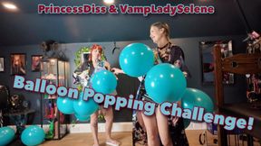 Princess Diss & Goddess Selene Vampyr Balloon Popping Challenge