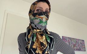 Lady Victoria Valente - Styling of Fabric Mask and Headscarf, JOI