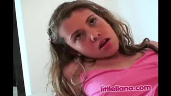 Liana plays with her wet pussy in a hot solo closeup