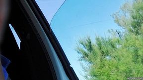hot girl masturbating her pussy and cumming fingering her ass in a campervan