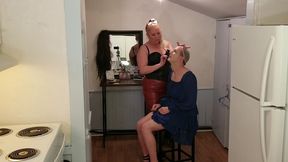 roommate feminizes guy for girls night out