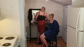 roommate feminizes guy for girls night out