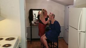 roommate feminizes guy for girls night out