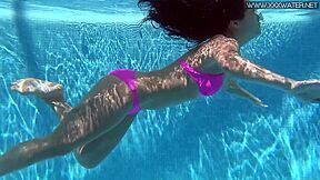 Jessica Lincoln Swims Sexy Naked In The Pool