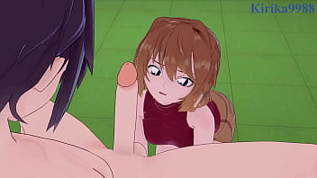 Ai Haibara and Kazuha Toyama intense sex. - Detective Conan Hentai