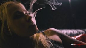 Her face covered in smoke FHD MP4