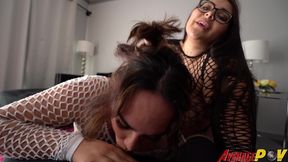 chubby teens fitsid & jungle girl z give blowjob
