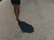 Pretty woman takes outdoor shower and masturbates  public space 2021 tenerife