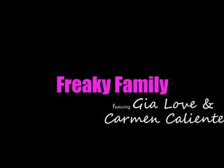 Devious Carmen Caliente & Gia Love Fuck Stepbrothers in front of New Stepparents