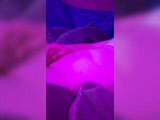 Trans teen angel plays with her rod