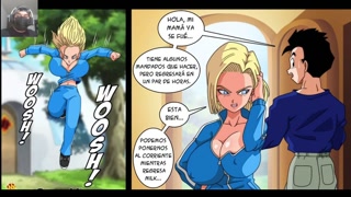 Android 18 fucked by Gohan and they are discovered - Dragon Ball hentai