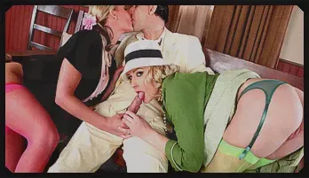 Natalie Norton And Phoenix Marie In A Hot Threesome In The 1920's
