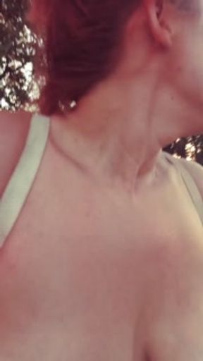 Walking topless