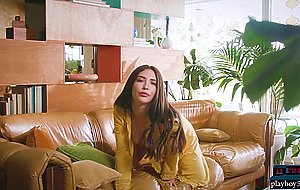 Petite teen Jane Wilde shows her hairy pussy and perfect ass for Playboy