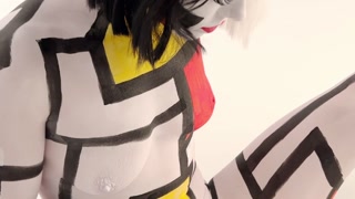 Body paint photo shoot and I end up fucking the photographer