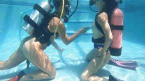 Carissa and Sushii Dive Together continued