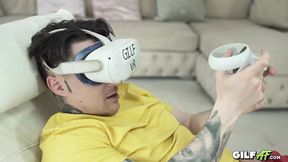 VR Milf Game with Redhead Granny Foxy Tiger