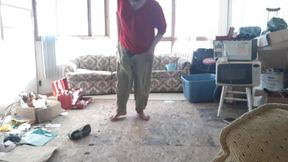Hubby drowns wife’s panties and pants with gay piss