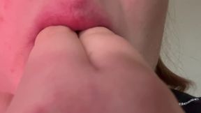 Hot German with Big Lips Blows