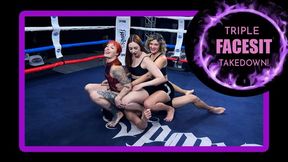 Maximum Endurance: Facesitting Training with the Amazon Trio (720 EN SUB) - Mixed Wrestling - Mixed Fighting -Face Sitting - Fantasy Wrestling - Big Butts copy