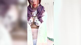 Tied cunt with mouth begs to cum and is denied
