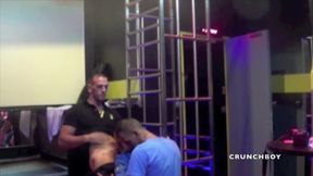 Slut twink used by 2 tops with sneakers humiliation