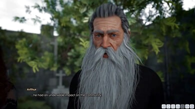 Arthur and the Cassandra mystery unfolds in a quiet garden