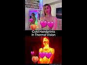 NERDY BLONDE CAUGHT TOUCHING HERSELF ON INFRARED CAM!